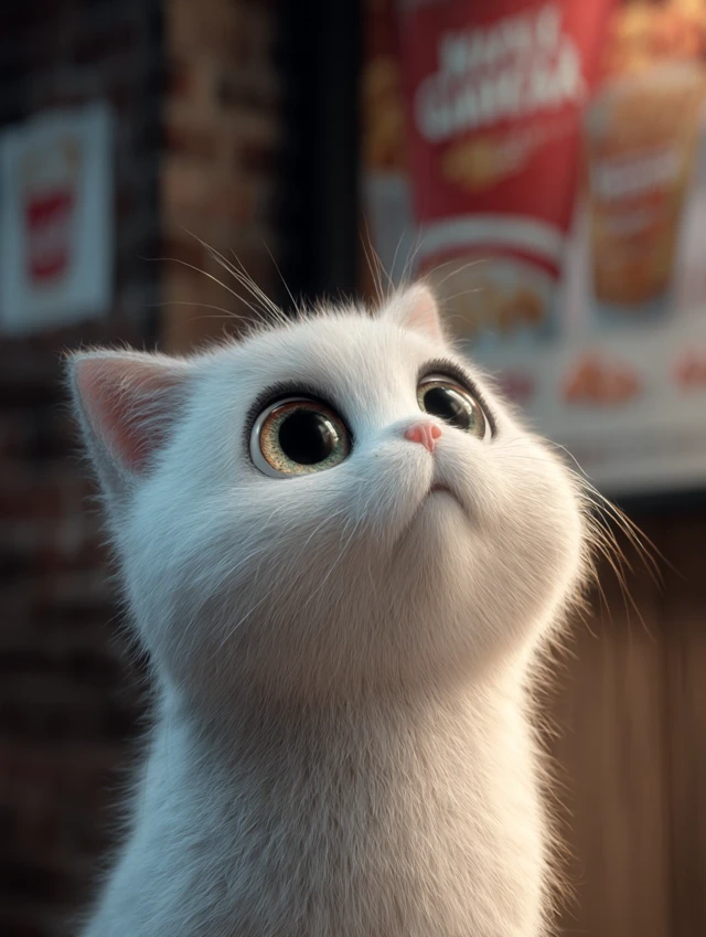 Cute Cat Photographer Cinematic Portrait