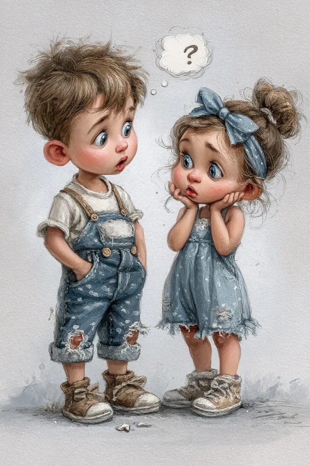 Curious Childrens Illustration