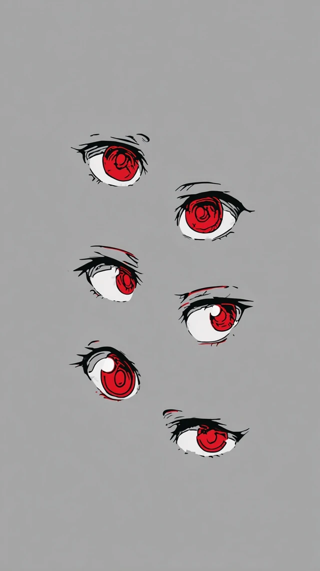 Anime Eyes Minimalist Tattoo Style Design