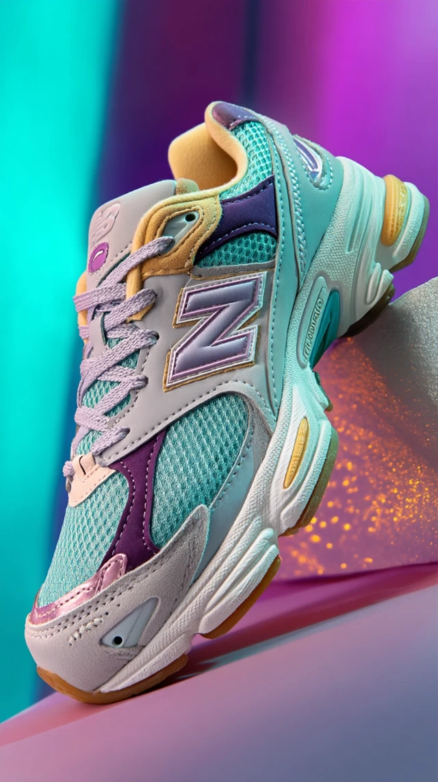 New Balance Shoes Pastel Colors Retro Commercial Photo
