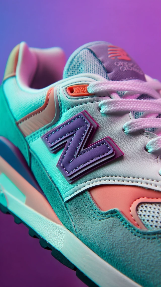 New Balance Shoes Pastel Colors Retro Commercial Photo