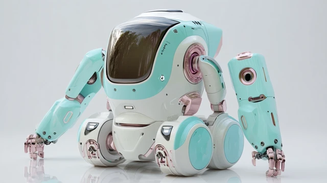Medical Assistance Robot Futuristic Design