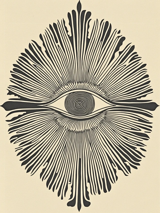 All Seeing Eye Totem Minimalist Art
