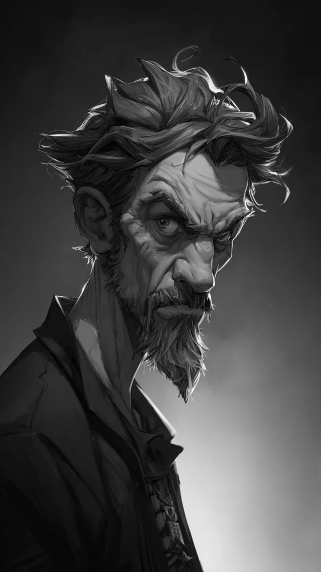 Unique Man Portrait Artwork