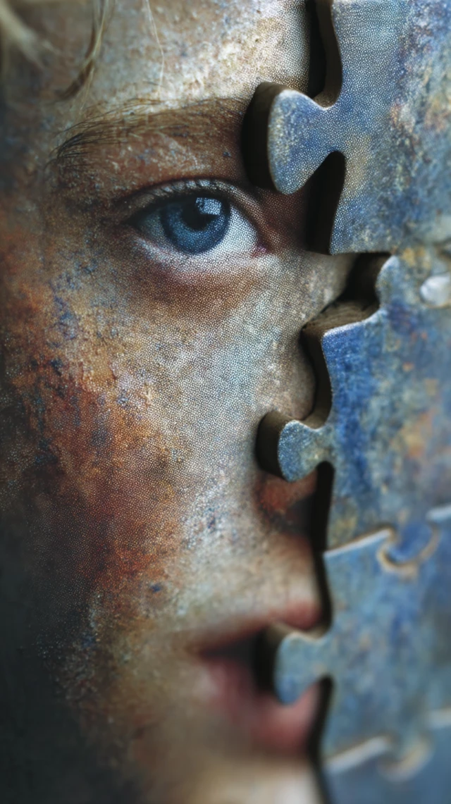 Human Face Puzzle Pieces