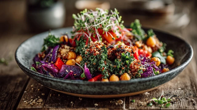 Vegan Superfood Salad Healthy Delicious Bowl