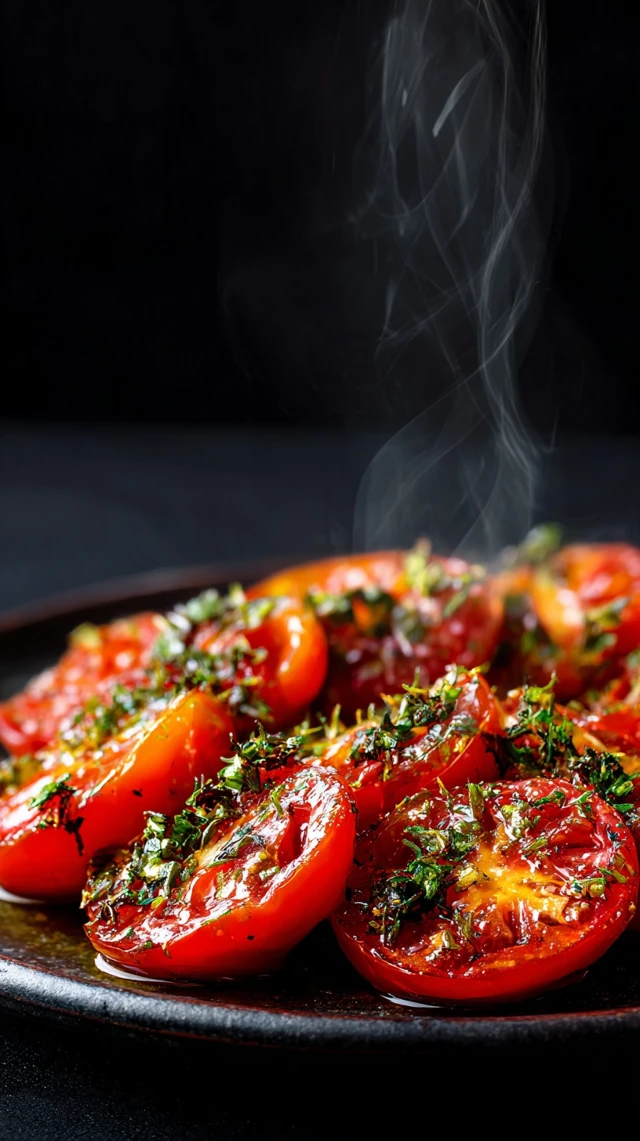 Delicious Roasted Tomatoes with Herbs and Olive Oil