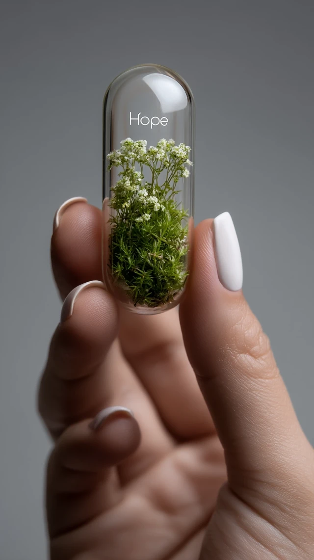 Hope in a Capsule: Tiny Garden and Delicate Manicure