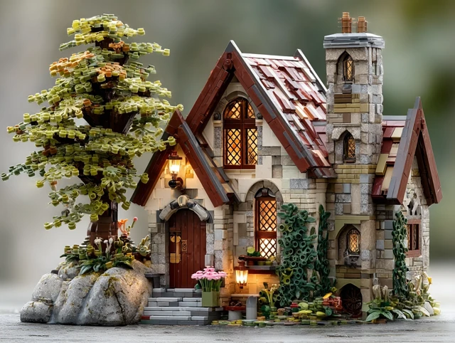 Wizard House Creative Fantasy Cottage Architecture