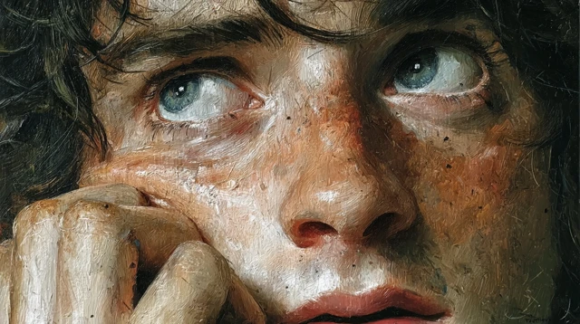 Frodo Gazes at the Undying Lands Painting