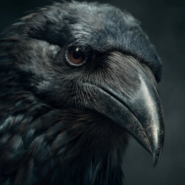 Ultra Realistic Crow Dramatic Lighting Epic Fantasy