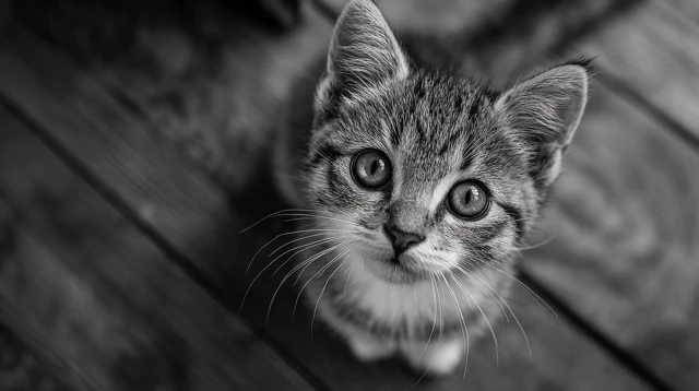 Cute Cat Portrait Cozy and Adorable