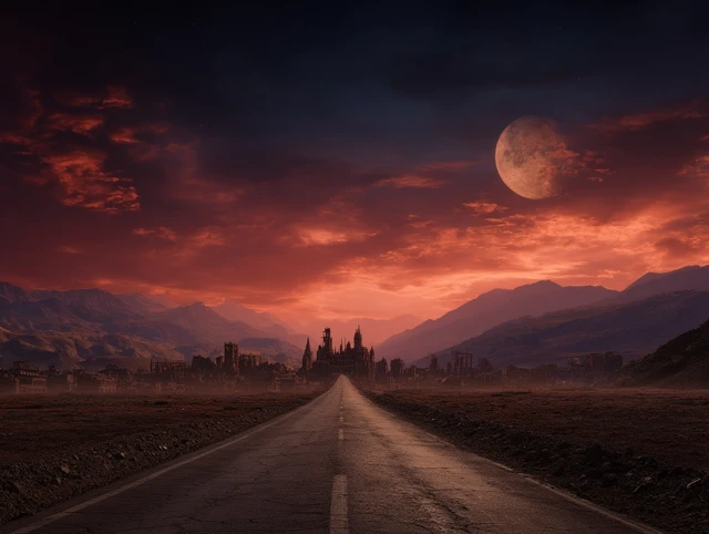 Alien City Road: Twilight on a Distant Planet