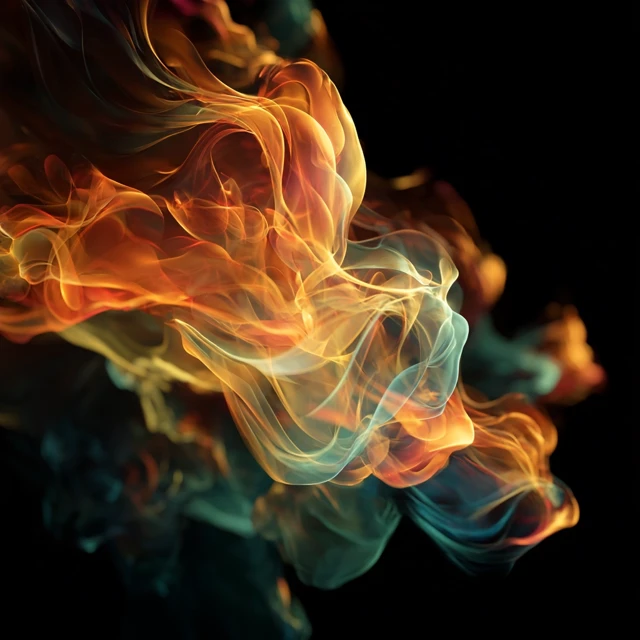 Abstract Digital Art Sunny Colors Shapes