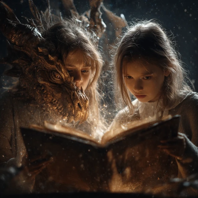 Monster Transformation Book Magic Girls 4K