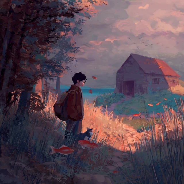 Stargazing Illustration Friends Looking Up