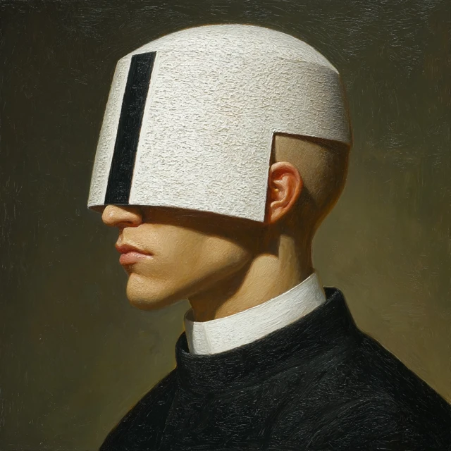 Tonsure Alcubierre Portrait Modern Art