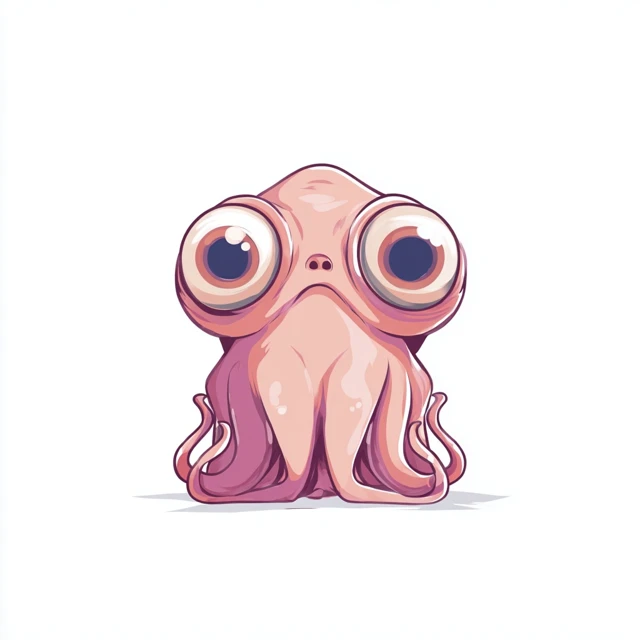 Cute Cartoon Dumbo Octopus NFT Character