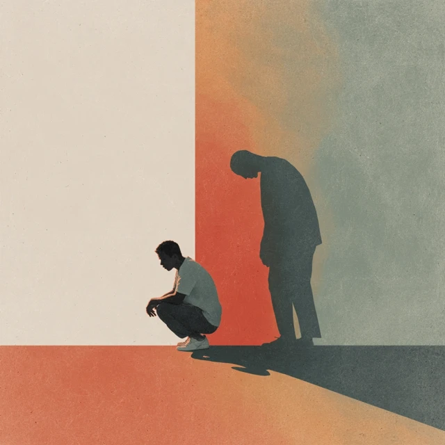 Losing Self Esteem Symbolic Illustration