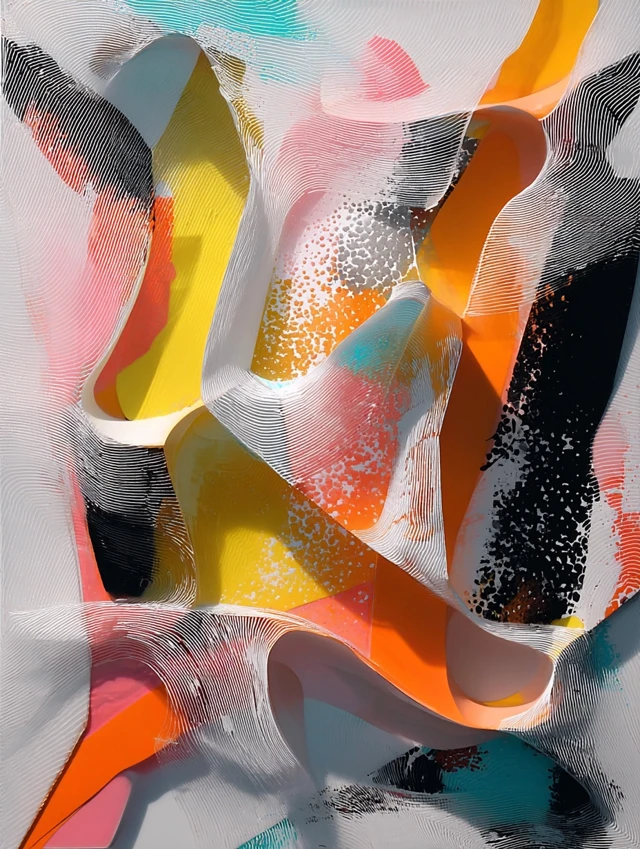 Abstract Art Sheets of Perspex Colorful Plastic Resin