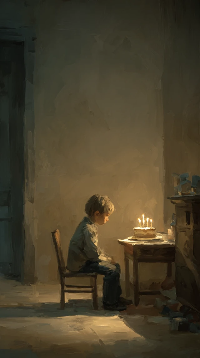 Lonely Birthday Boy Emotional Realism