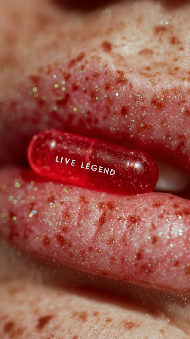 Live Legend Pill Lips Glossy Product Photography