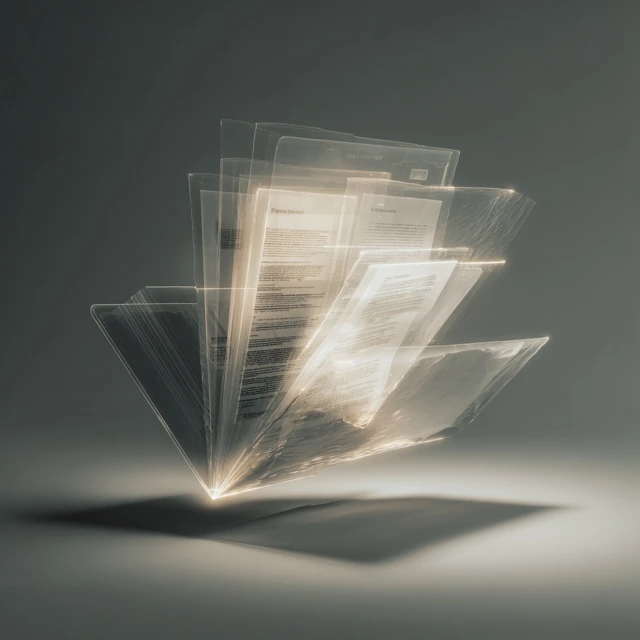 Digital Document File Opening 3D Render