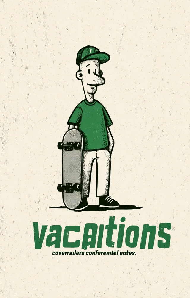 Vacation TShirt Design Frank Orson Skater