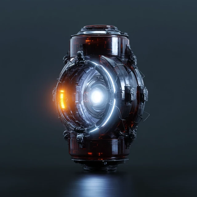 Iron Man Energy Reactor in Futuristic Tokyo Style