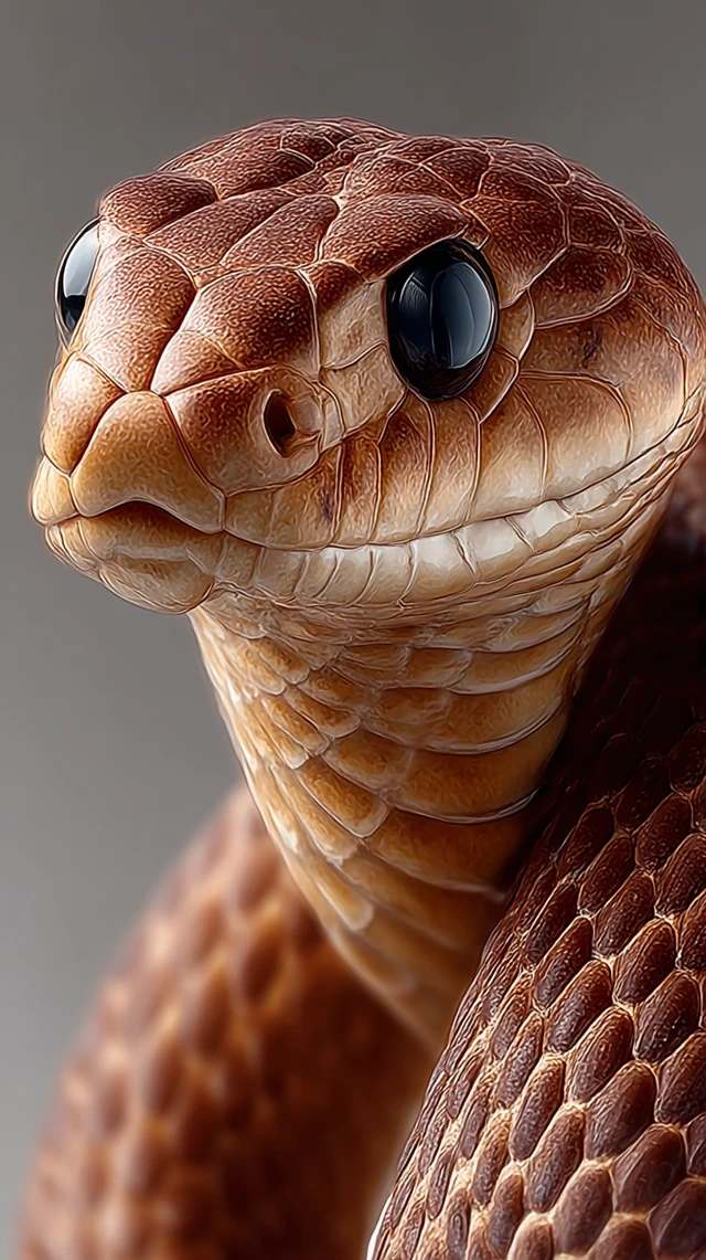 Inland Taipan Snake Hyper Realistic 3D Art