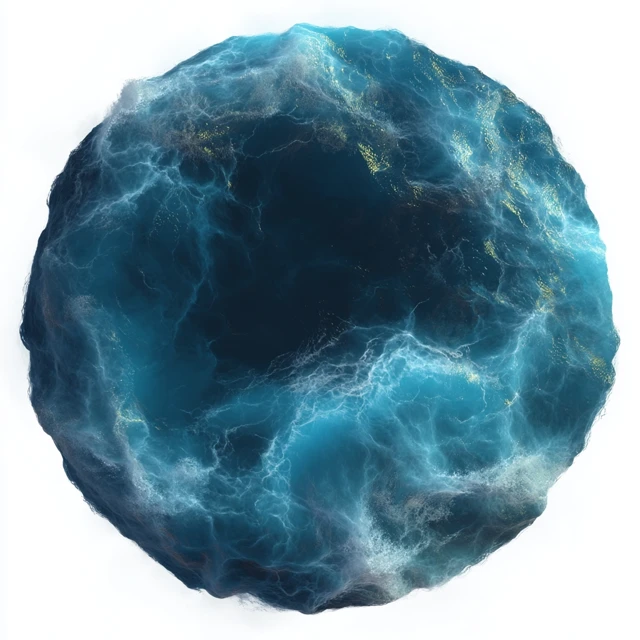 Blue Water Globe D D Asset Illustration