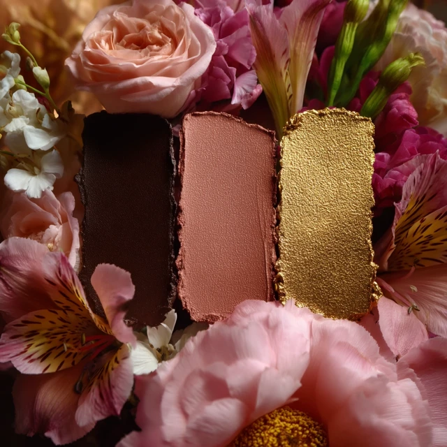 Wedding Color Swatches Chocolate Blush Pink Gold