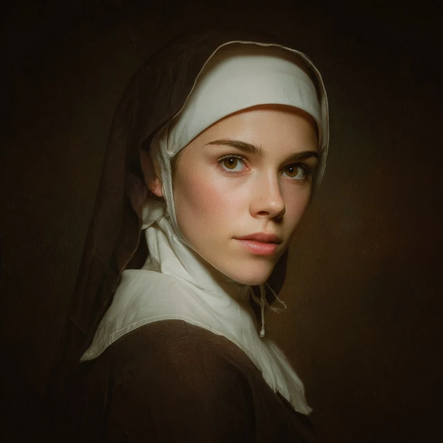 Portrait of a Pretty Nun