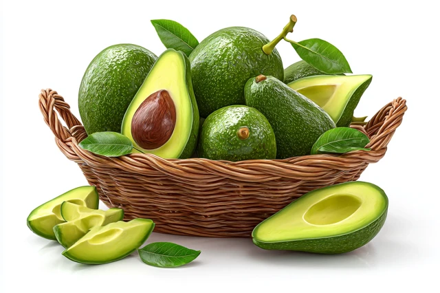Avocado Basket Fresh Fruit Healthy Food