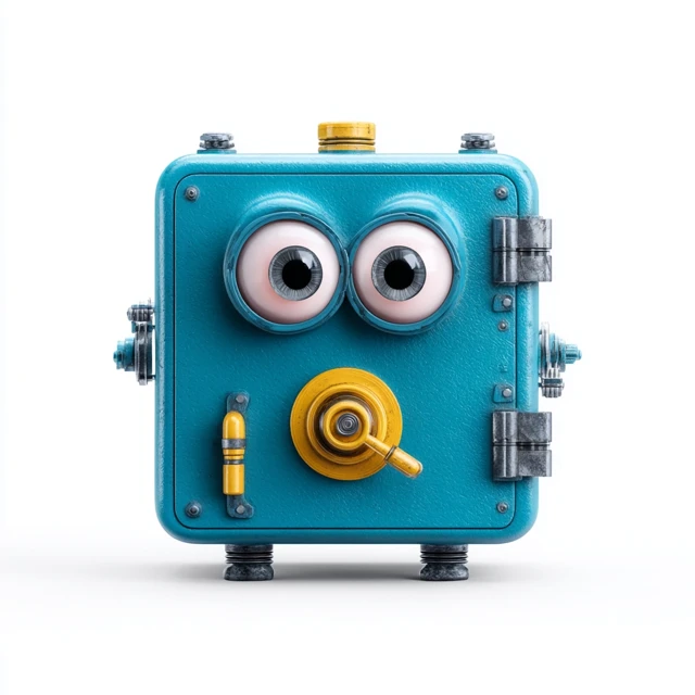 Mad Scientists Metallic Blue Safe Pixar Style