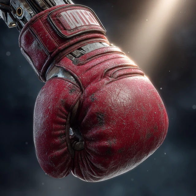 Robotic Boxing Glove Cinematic Scene