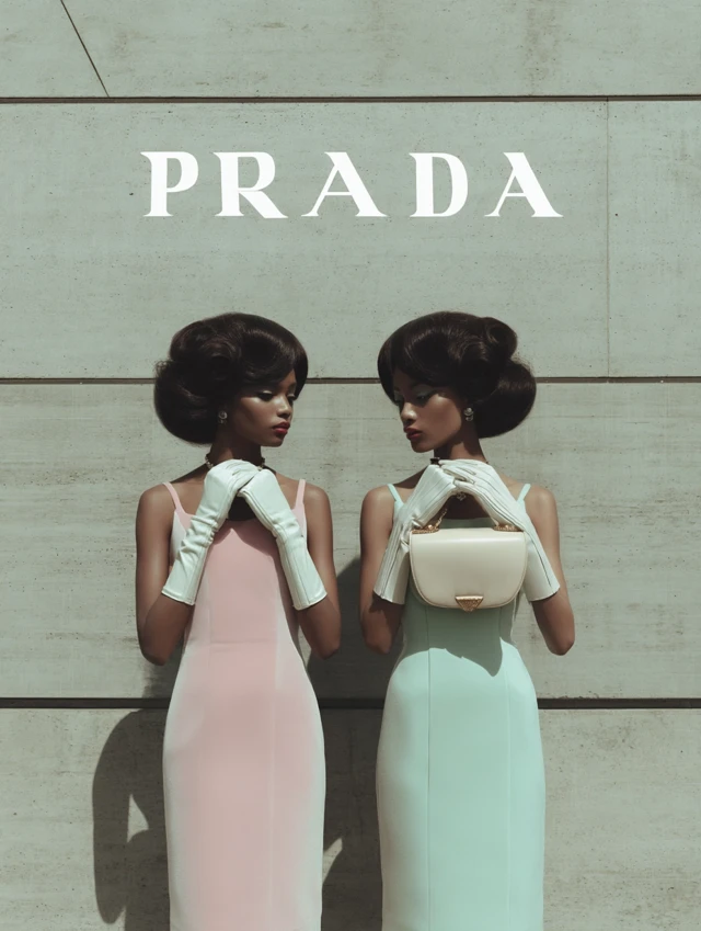 Prada Campaign African American Models Mod Fashion