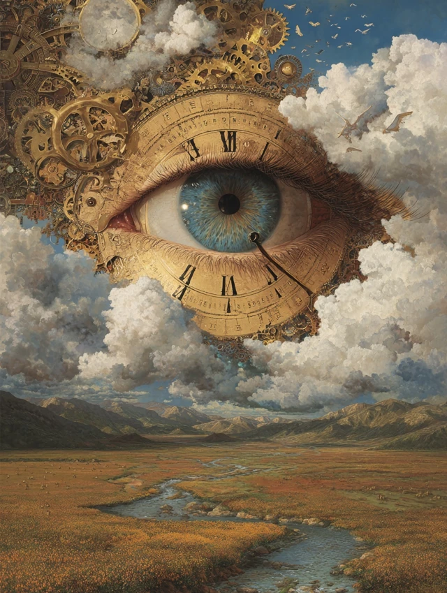 Time and Eternity Portrait Art