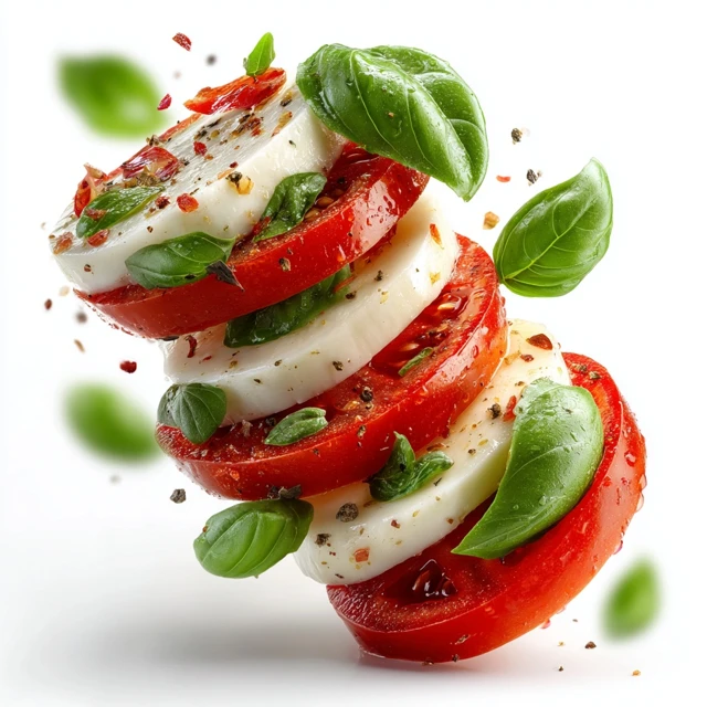 Fresh Tomato Mozzarella and Basil Salad