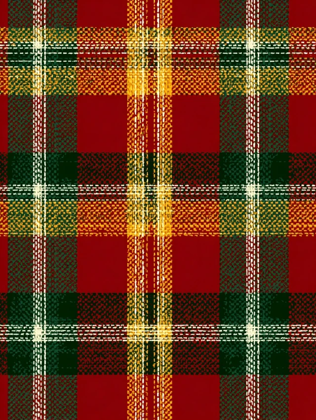 Vibrant Tartan Pattern Mackenzie Childs Style