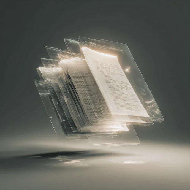 Digital Document File Opening 3D Render