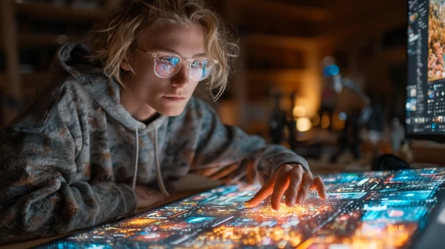 Creative Design with Holographic Interface Future Tech