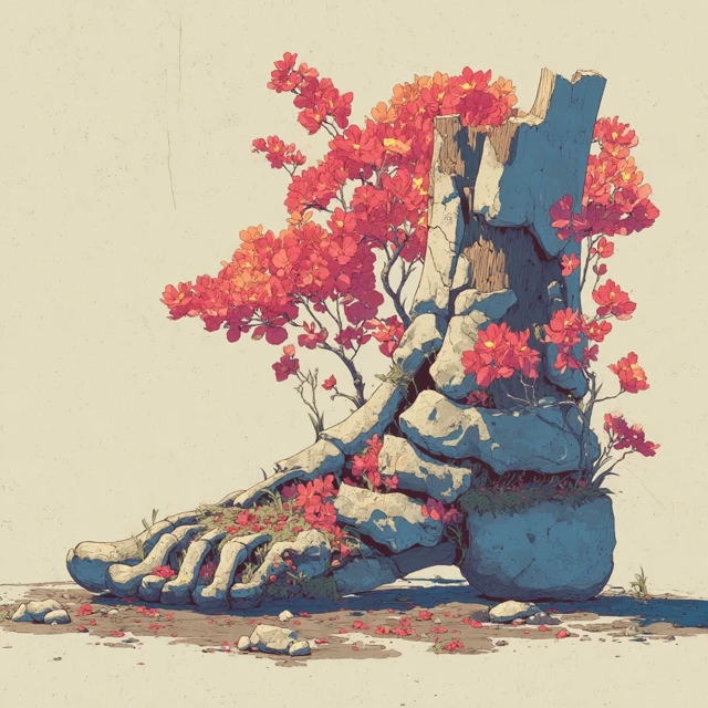 Nature Healing Fracture Illustrated Art