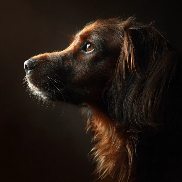 Dapper Dog Portrait A Gentleman in Formal Attire