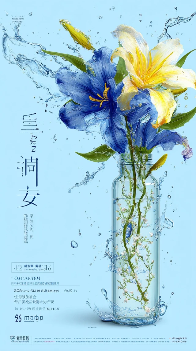 Floral Art Illustration City and Nature