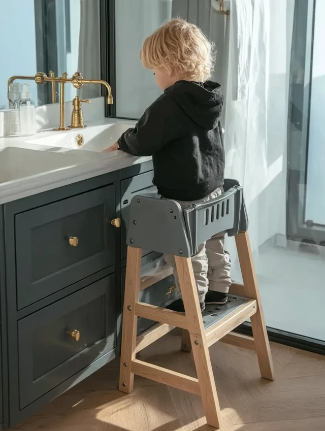 Childrens Step Stool Bathroom Product Design Photography