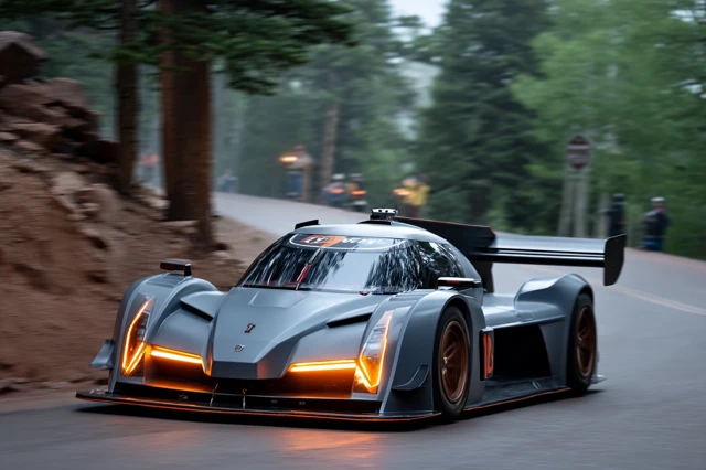 Pikes Peak Hillclimb Monster Widebody Futuristic Car