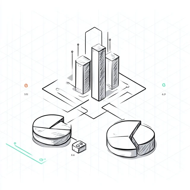 Minimalist Isometric Dashboard Icon Illustration