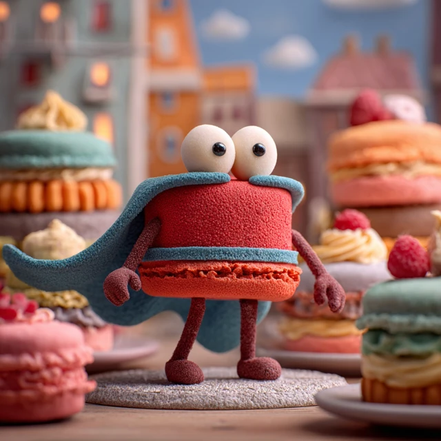 Superhero Cake Stop Motion Animation