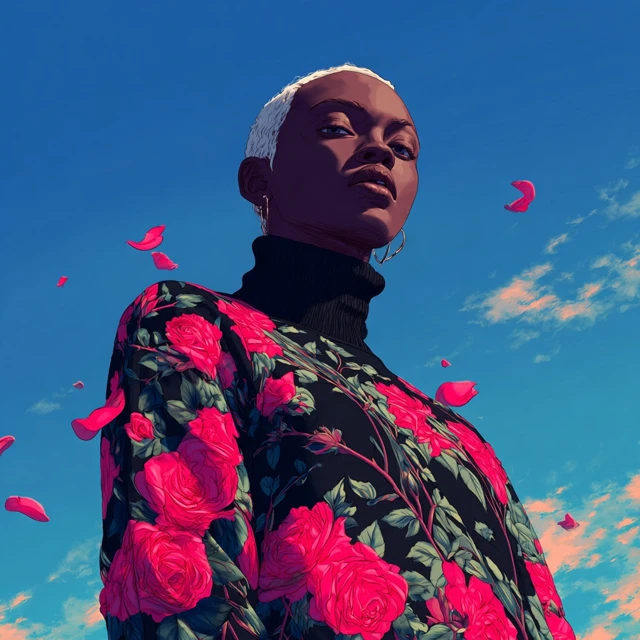African Woman Illustration in James Jean Style